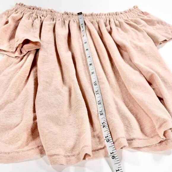 Aritzia Wilfred sartre pink off the shoulder linen swing top S - Picture 7 of 10